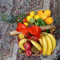 A picture of میوه آرایی شب یلدا.