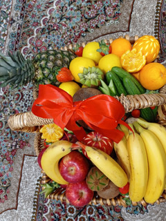 عکسی از دستور میوه آرایی شب یلدا