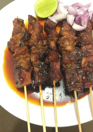 Foto resep Sate babi manis/kecap