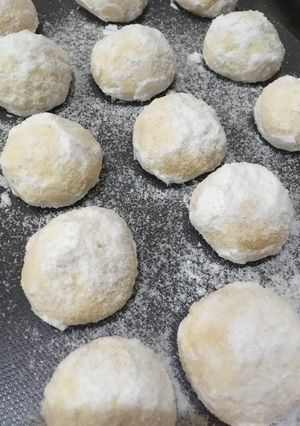 Foto resep Bola2 putri salju keju lumer