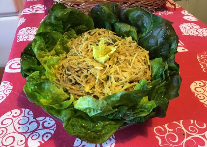 Salade de laitue rougette et betterave jaune