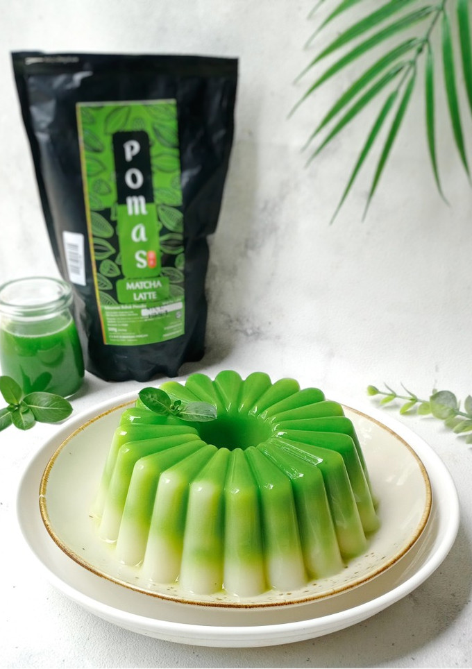 Foto resep Bread Pudding Matcha Latte