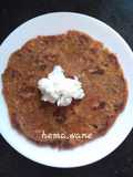 Arrowroot mix thalipeeth with white butter