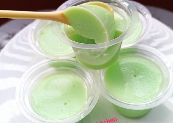 Puding Susu Sirup Melon
