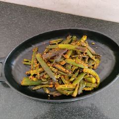 Achaari Bhindi A picture of Achaari Bhindi.