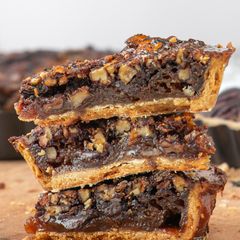 A picture of Bourbon Chocolate Pecan Pie.
