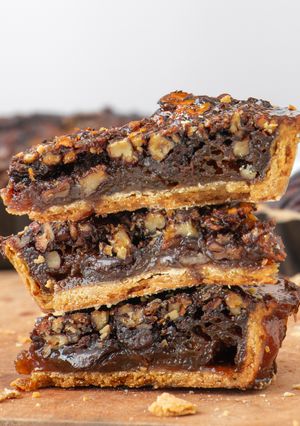 A picture of Bourbon Chocolate Pecan Pie.