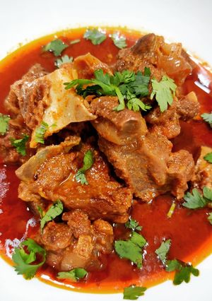 A picture of Mutton Rogan Josh.
