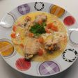 Tejfölös karalábéleves csirkeszárnnyal🍲