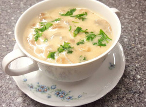 صورة لوصفة شوربة الفطر مع الكريمة
