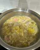 ต้มจืดผักกาดขาวกับไข่ใส่หมูสับวุ้นเส้น