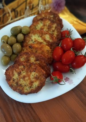 عکسی از دستور کتلت با عطر مرزه(باسه قلم مواد)