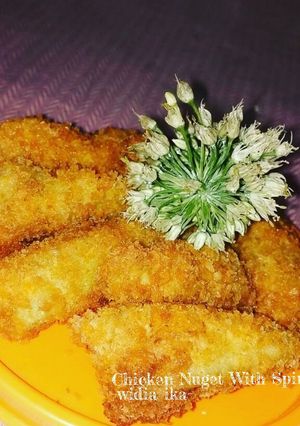 Foto resep Chicken Nuget with Spinach