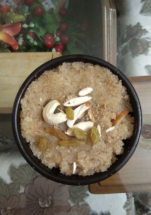 A picture of Suji Halwa.
