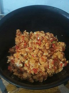 Foto resep Sambal telur orak arik