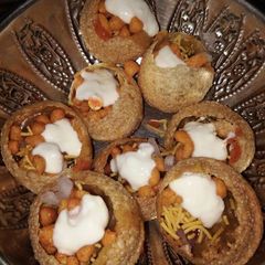 A picture of Dahi puri.