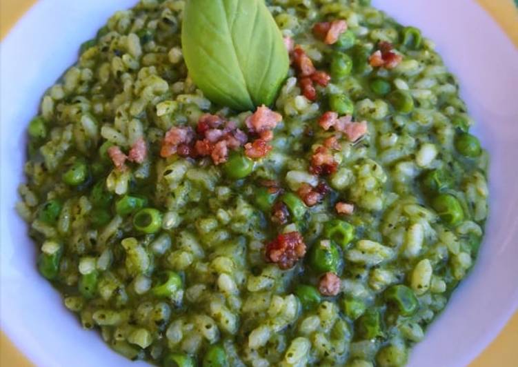 Risotto spinaci e piselli