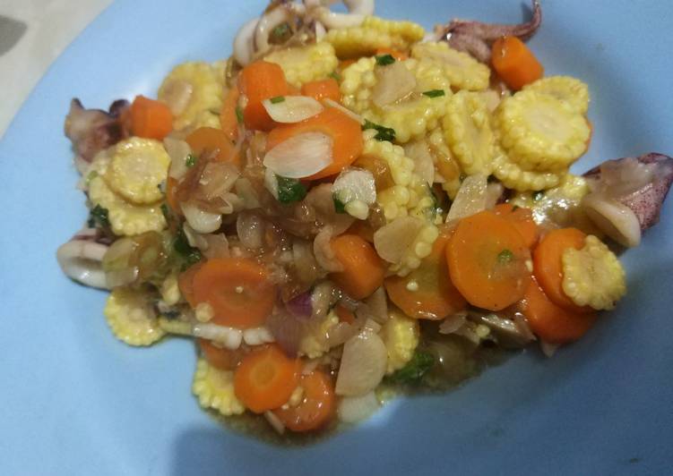 Resep Capcay cumi-cumi yang nikmat