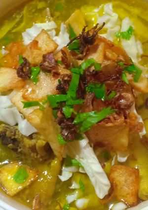 Foto resep Soto ayam praktis bahan seadanya