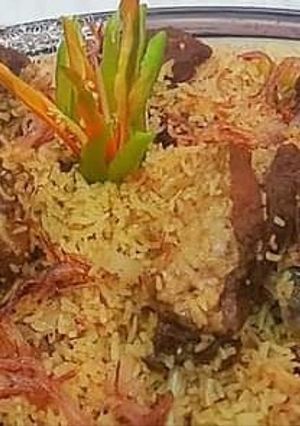 A picture of Mutton pulao.
