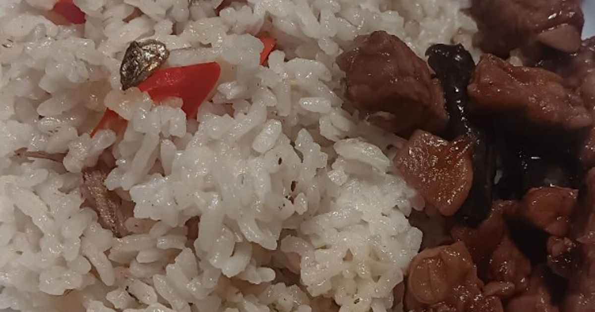 Nasi liwet Sunda (diaron+kukus)