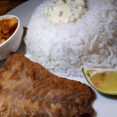Pan fried fish 🐠 A picture of Pan fried fish 🐠.