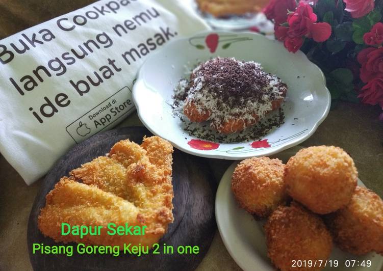Resep Pisang Goreng Keju 2 In One, Lezat