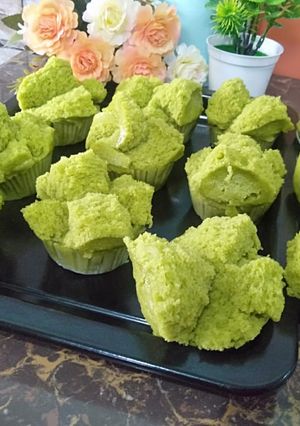 Foto resep Bolu kukus matcha latte
