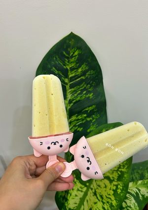 A picture of Coconut Mung Bean Popsicles.