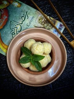 صورة لوصفة كرات جوز الهند 🥥