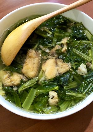 Hình của món Canh cá rô rau cải.