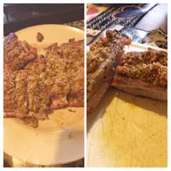 Una foto de Pecho de chancho al horno con crostita (opciones)