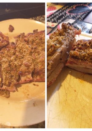 Una foto de Pecho de chancho al horno con crostita (opciones)
