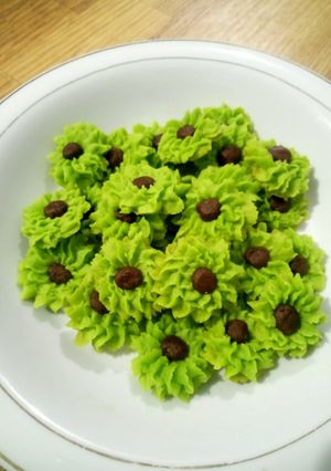 Foto resep Kue semprit pandan