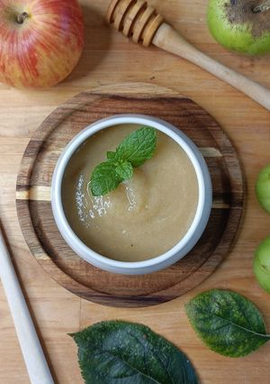 Une photo de 🍎 Compote Rhubarbe Pomme Banane