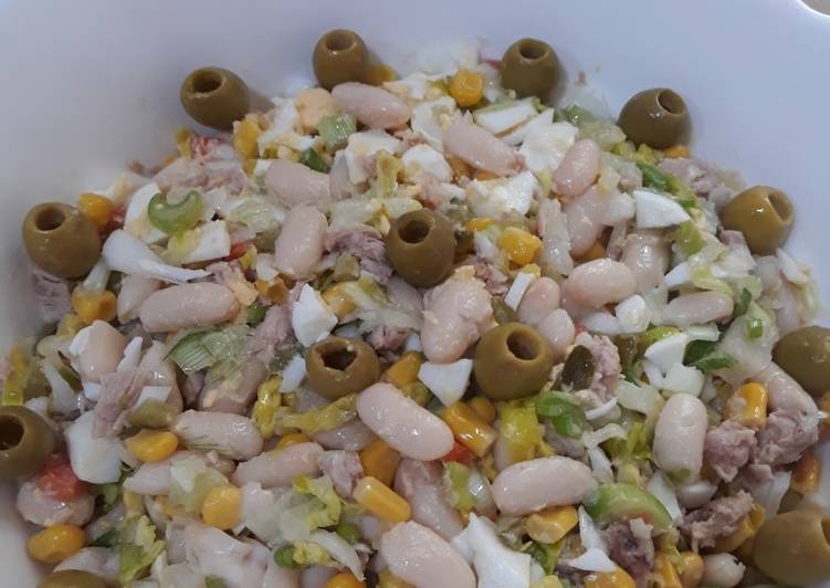 Ensaladilla de alubias blancas