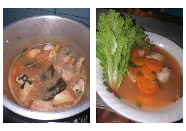 Cara Gampang Menyiapkan Sop ayam sehat, (cocok untuk diet!! No micin² ^^) Anti Gagal