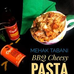 A picture of BBQ Cheesy Pasta.