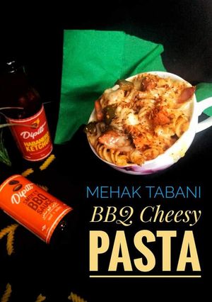 A picture of BBQ Cheesy Pasta.