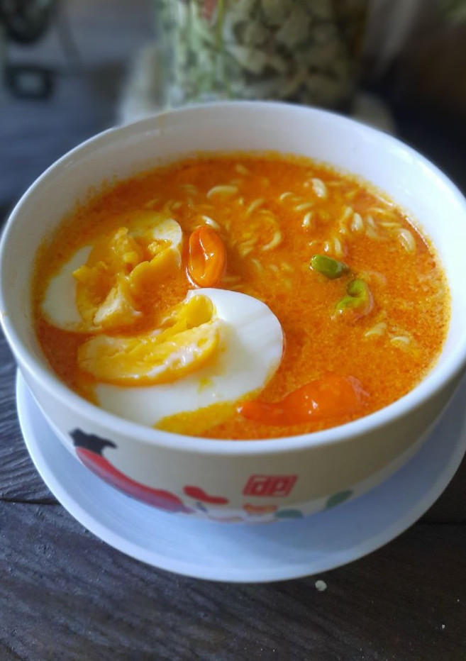 Foto resep Mie instant kari ayam
