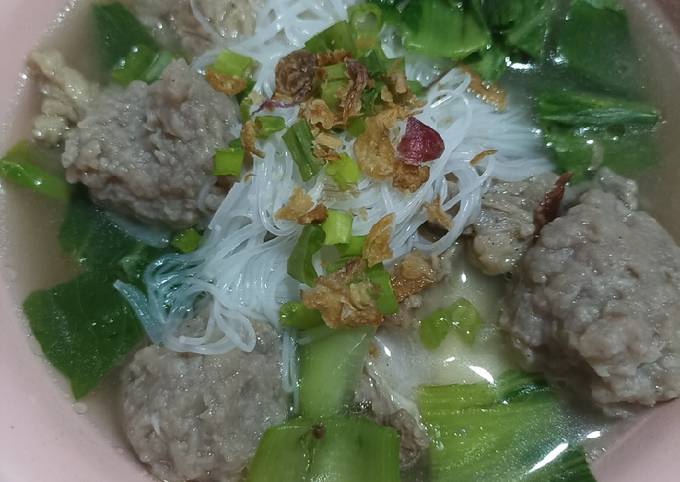 Resep Bakso Daging Sapi Homemade Dg Kuahnya Oleh Diyos Nie Cookpad