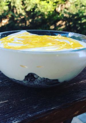 Mákos, habos tejbegríz, lemon curd habbal recept fotója