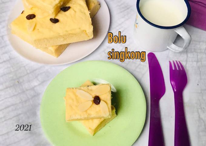 Resep Bolu singkong (tanpa tepung dan tanpa pengembang) yang Bisa Manjain Lidah