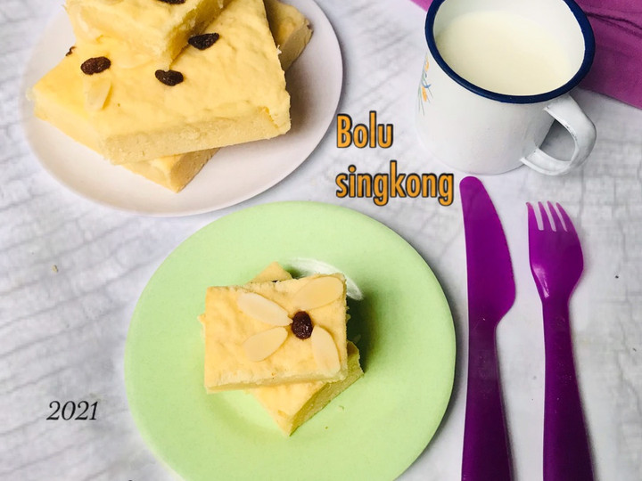 Resep Bolu singkong (tanpa tepung dan tanpa pengembang) yang Bisa Manjain Lidah