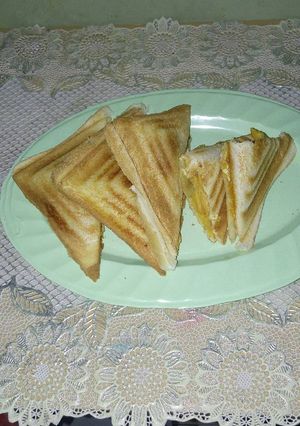 Foto resep sandwich ala saya😍