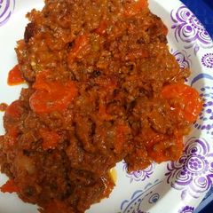 A picture of Carrots and Three Meat Casserole.