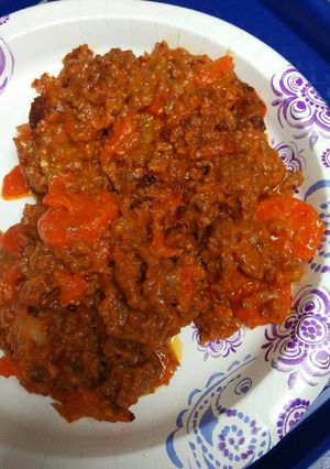 A picture of Carrots and Three Meat Casserole.
