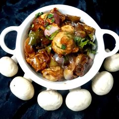 A picture of Chilli Mushroom.