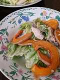 Smoked mackerel + squash salad w/creamy yoghurt dressing
