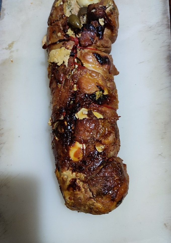 Una foto de Rollo de pollo como matambre